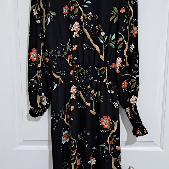 Nanette Lepore Floral Print Long Sleeve Dress - Picture 2 of 3